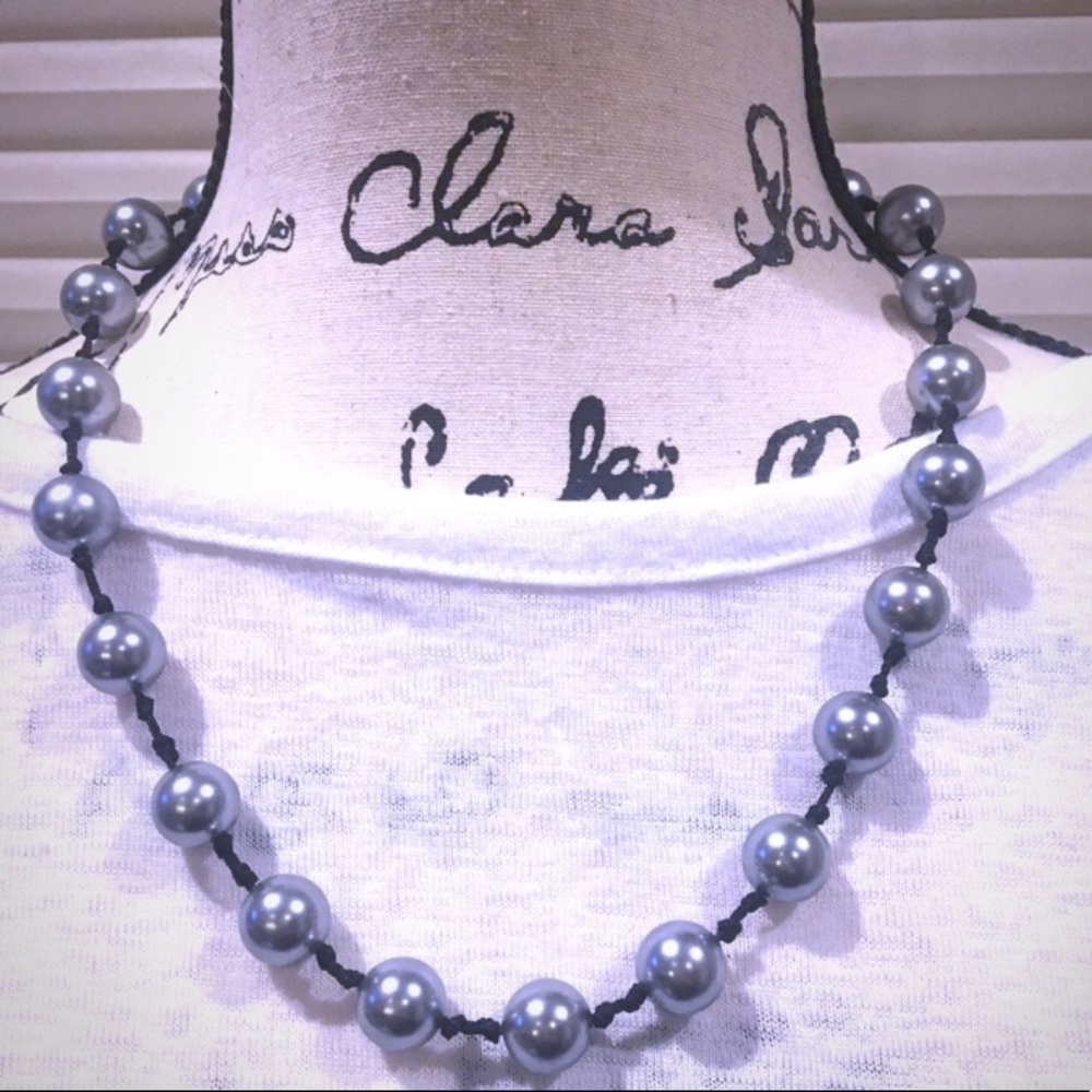 Dom by Dominique Cohen Gray Pearl Necklace